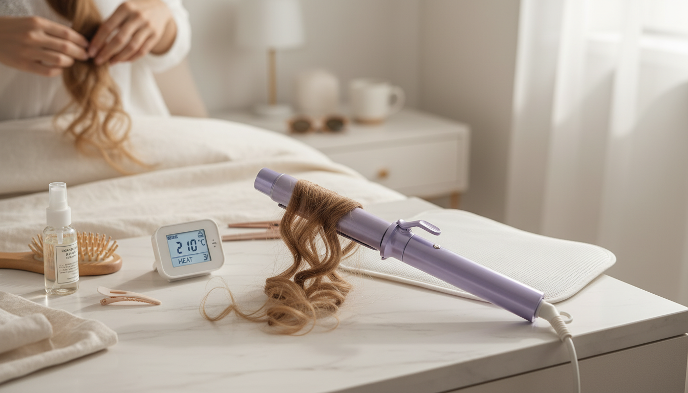 32mm Automatic Rotating Hair Curler: Ceramic, 4 Heats