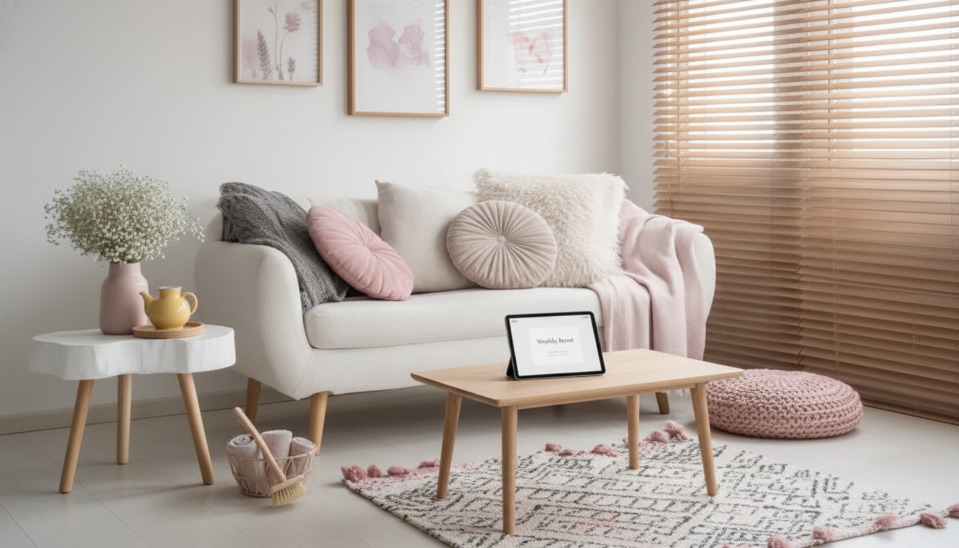 Minimalist Weekly Reset Routine for a Calm, Clean Home