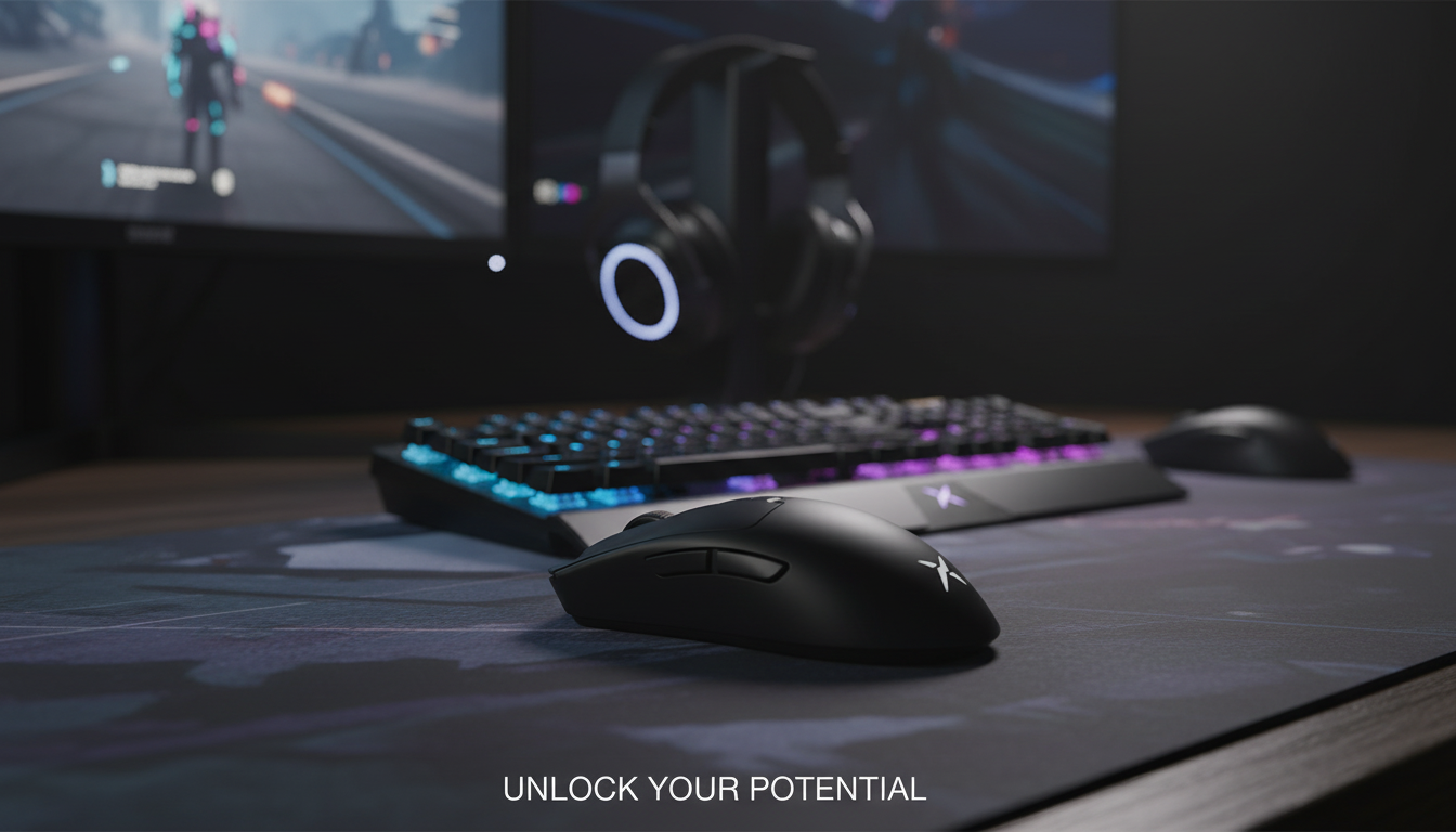 Ultra-Light 8KHz Wireless Gaming Mouse: Smooth Aim