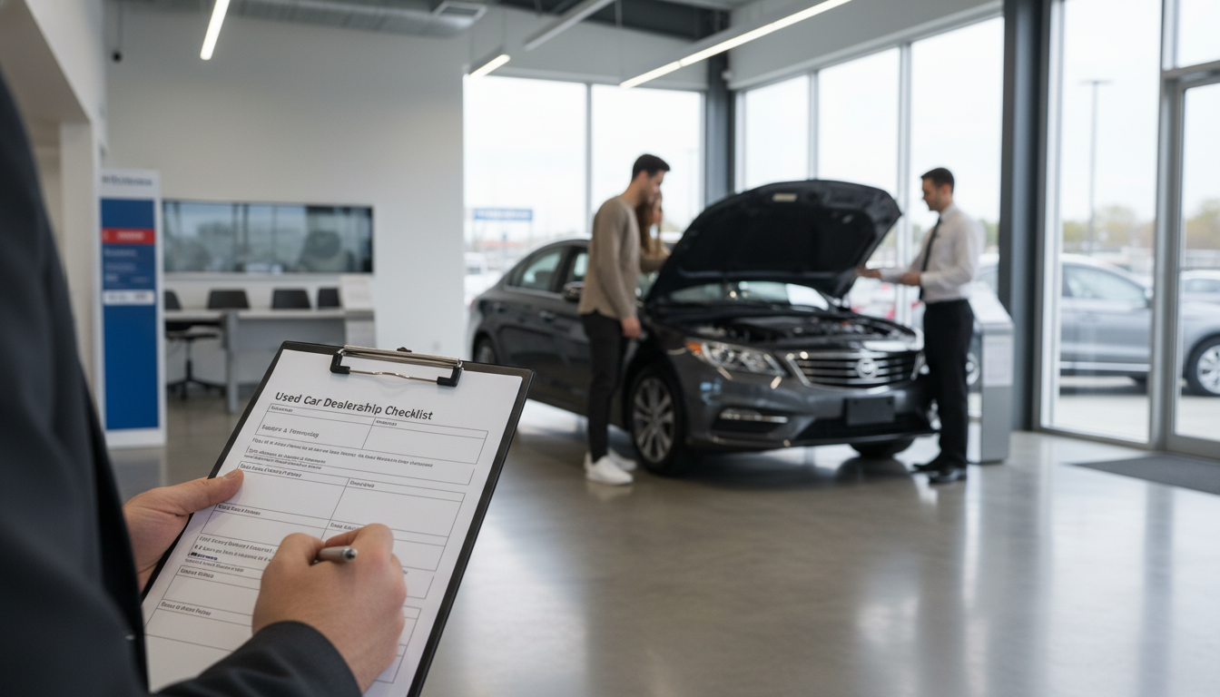 Used Car Dealership Checklist: Budget, History & Fees